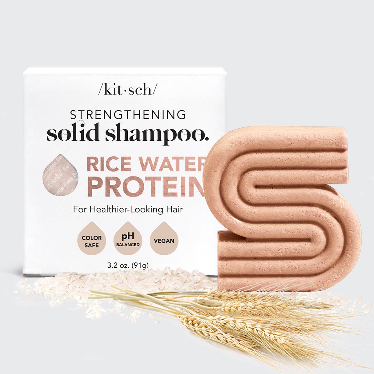 Rice Water Protein Shampoo Bar voor haargroei - Maeva Studio