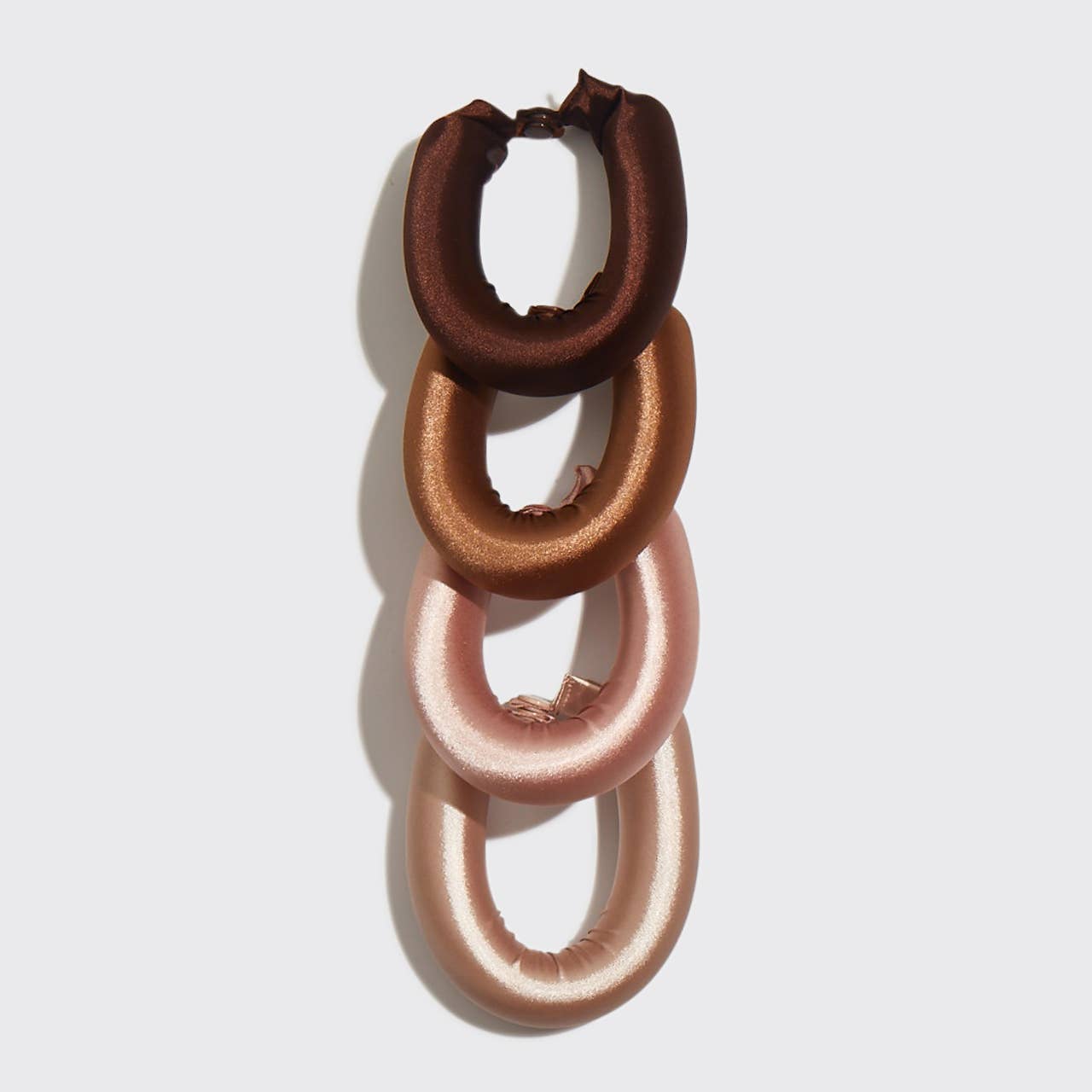 Hittevrije Jumbo Krulset van Satijn - Rosewood - Maeva Studio